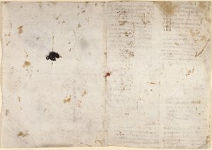 Arundel 263，f.225v，f.230 关于机械力和力、打击乐、重力、运动、光学和天文学的图画，以及各种算术和几何命题（纸上的钢笔和墨水） 作者 达芬奇（Leonardo da Vinci）