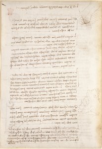 阿伦德尔 263 号， f.25v 关于水造成的侵蚀的注释和粗略草图，选自 "阿伦德尔法典"（纸上的钢笔和墨水）。 作者 达芬奇（Leonardo da Vinci）