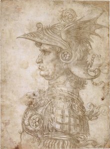勇士半身像 作者 达芬奇（Leonardo da Vinci）