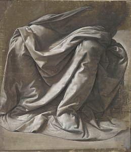 坐姿窗帘，约1478年。 作者 达芬奇（Leonardo da Vinci）