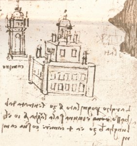 城堡和别墅项目图纸，c1472-c1519 1883 作者 达芬奇（Leonardo da Vinci）
