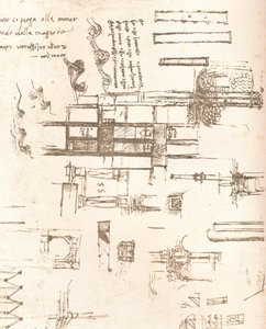 城堡和别墅项目图纸，c1472-c1519 1883 作者 达芬奇（Leonardo da Vinci）