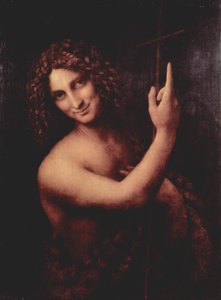 法语  Saint Jean Baptiste 圣施洗约翰 作者 达芬奇（Leonardo da Vinci）