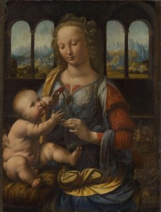 德语：Madonna mit der Nelke 康乃馨圣母玛利亚 作者 达芬奇（Leonardo da Vinci）