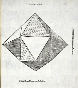 Hexaedron由卢卡·帕西奥利（c.1445-1517）一个“神圣比例”完全解除，原本酒馆。威尼斯，1509 作者 达芬奇（Leonardo da Vinci）