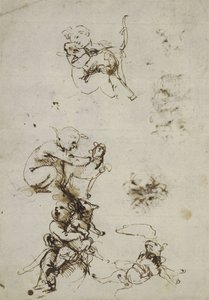 达芬奇，1857,0110.1 号文物 - 直面（大英博物馆） 作者 达芬奇（Leonardo da Vinci）