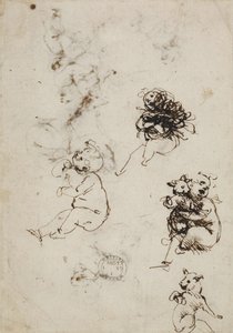 达芬奇，展品 1857.0110.1 - 背面（大英博物馆） 作者 达芬奇（Leonardo da Vinci）