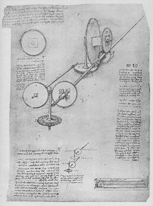 铸铁棒制造机，c1480 1945 作者 达芬奇（Leonardo da Vinci）