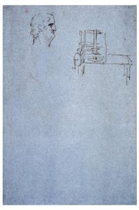 男性侧面肖像 作者 达芬奇（Leonardo da Vinci）