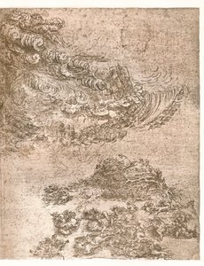 暴风雨的代表，c1472-c1519 1883。 作者 达芬奇（Leonardo da Vinci）