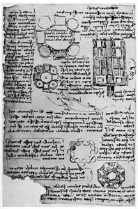 Romorantin城堡素描，1517-1815年，1954年。 作者 达芬奇（Leonardo da Vinci）