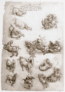 圣乔治与巨龙，c1506 作者 达芬奇（Leonardo da Vinci）