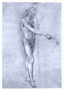 施洗者圣约翰，c1478。 作者 达芬奇（Leonardo da Vinci）
