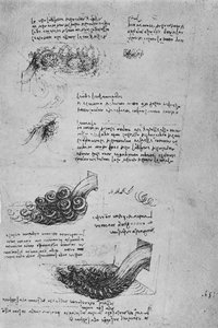 研究水的形成，c1480，1945年 作者 达芬奇（Leonardo da Vinci）