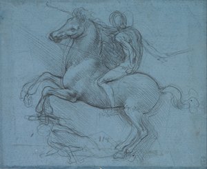 马术纪念碑研究（右图） 作者 达芬奇（Leonardo da Vinci）
