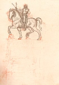 斯福尔扎纪念碑的研究，c1482-c1499 1883 作者 达芬奇（Leonardo da Vinci）