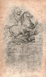 斯福尔扎纪念碑的研究，c1482-c1499 1883 作者 达芬奇（Leonardo da Vinci）