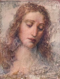 为最后的晚餐而学习基督的头，c1495，1911年 作者 达芬奇（Leonardo da Vinci）