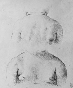 婴儿的半身像，正面和背面，c1480 1945年 作者 达芬奇（Leonardo da Vinci）