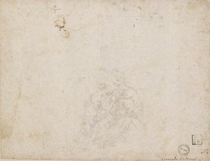 崇拜的圣母和儿童，1472-1519年 作者 达芬奇（Leonardo da Vinci）