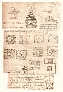 三幅建筑图，c1472-c1519 1883 作者 达芬奇（Leonardo da Vinci）