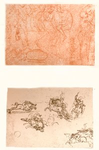 两幅图，c1472-c1519 1883。 作者 达芬奇（Leonardo da Vinci）