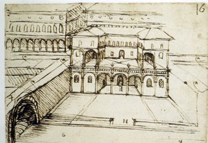 城市规划：建筑规划（16） by Leonardo da Vinci (Leonardo da Vinci) 作者 达芬奇（Leonardo da Vinci）