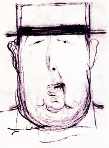 莱昂内托-卡皮罗（1875-1942 年）创作的爱尔兰作家奥斯卡-王尔德（1854-1900 年）的漫画 1899 年 作者 莱昂内托·卡皮耶洛