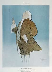 1904年，喜剧演员康斯坦丁-波普-格罗因（1841-1909）在雷杰恩的《蒙坦斯尔》中扮演圣法尔。Leonetto Cappiello（1875-1942）的水彩画，巴黎。装饰艺术 作者 莱昂内托·卡皮耶洛
