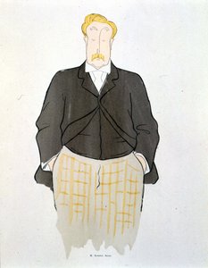 列奥内托·卡皮耶罗 (Leonetto Cappiello，1875-1942) 于 1900 年左右创作的阿尔方斯·阿莱 (Alphonse Allais) 肖像。 作者 莱昂内托·卡皮耶洛