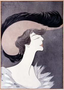 西奥多-罗斯福的女儿朗沃斯夫人（Alice Roosevelt Longworth）（1884 - 1980）的肖像。漫画作者Leonetto Cappiello。 作者 莱昂内托·卡皮耶洛