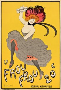 宣传法国杂志《 Le Frou Frou》的海报，1899年