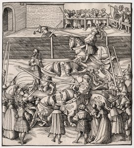 骑马和倾斜的艺术，1513-1518年。