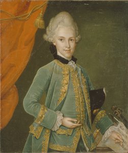 卡尔-古斯塔夫-冯-西莫林伯爵的肖像 1715-1777年 作者 莱昂哈德·舍勒