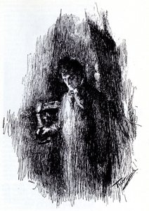 M. Lermontov的话剧《化装舞会》的插图，1891年 作者 列昂尼德·奥西波维奇·帕斯捷尔纳克