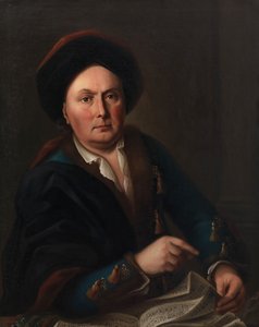 歌唱家路德维希-路易斯-凡-贝多芬1712-1773的肖像......，1773年。 作者 利奥波德·拉杜