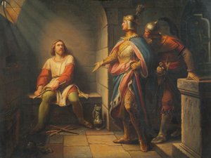 1314 年，巴伐利亚人路易宣布释放费尔南多-腓特烈，并让他共同执政 作者 利奥波德·舒尔茨