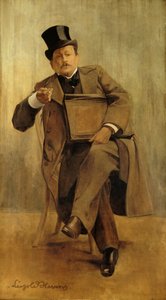 乔治-考特利的肖像，1858-1929，约1898。 作者 利奥波德·史蒂文斯