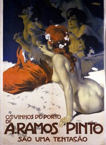 葡萄牙葡萄酒的广告。 Leopoldo Metlicovitz 的海报，约。 1915 年。