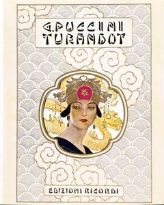 Cover of the score for the opera Turandot c. 1926 (engraving) 作者 利奥波多·梅特里科维奇
