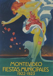 蒙得维的亚市政庆典，1922年。 作者 利奥波多·梅特里科维奇
