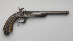 打击式展览手枪，法国，巴黎，日期为1849年 作者 安托万·韦希特