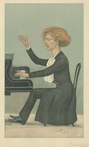 M Ignace Jan Paderewski（彩色印刷版） 作者 莱斯利·马修 (1851 1922) 沃德