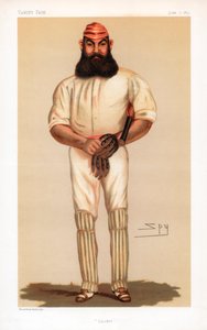 板球，1877年。 作者 莱斯利·马修·沃德