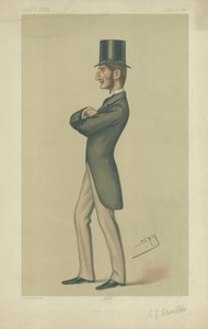 Lord Claud约翰·汉密尔顿，“名利场”的插图，1878年7月17日 作者 莱斯利·马修·沃德