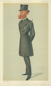 Lord Dorchester，The Turf，1877年3月24日，名利场漫画 作者 莱斯利·马修·沃德