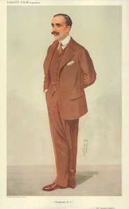 Mr Douglas Vickers，Brightside DV，1909年12月30日，“名利场”漫画 作者 莱斯利·马修·沃德