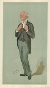 FW Warre-Cornish先生，伊顿副校长，副教务长，1901年9月26日，名利场卡通 作者 莱斯利·马修·沃德