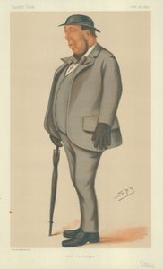 Leviathan先生Henry Steel先生，1877年10月27日，“名利场”漫画 作者 莱斯利·马修·沃德