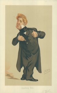 John Laurence Toole先生，Spelling Bee，1876年7月29日，“名利场”漫画 作者 莱斯利·马修·沃德